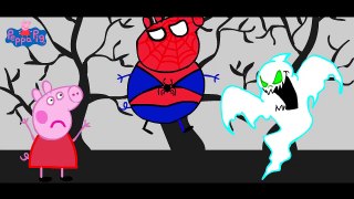 Peppa Pig Ghost vs  Spider-Man Finger Family Nursery Rhymes Lyrics new episode  Parody