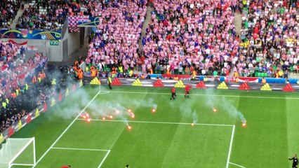 Incidents lors de République tchèque - Croatie vendredi soir à Geoffroy-Guichard