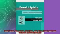 FREE PDF  Food Lipids Chemistry Nutrition and Biotechnology Food Science and Technology  FREE BOOOK ONLINE