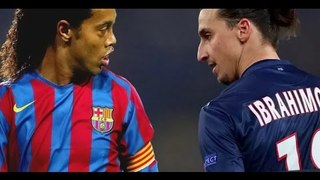 Ronaldinho vs Zlatan Ibrahimovic ● Best/Great Goals Battle ● HD Football