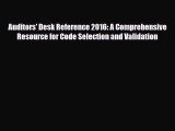 Read Auditors' Desk Reference 2016: A Comprehensive Resource for Code Selection and Validation