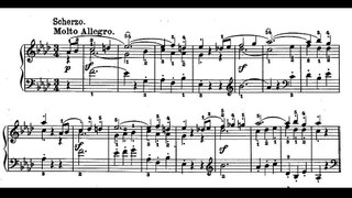 Beethoven. Sonata para piano nº 12 Op.26 II-Scherzo. Molto Allegro. Partitura e Interpretación.