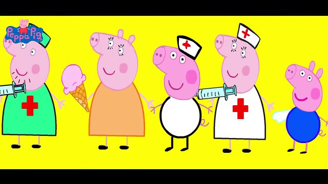 George Crying broke his hand Doctors Peppa Pig Finger Family Nursery Rhymes new episode Parody