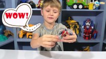 Transformers Starscream. Video for children – unboxing set of toys. Cars Toys Review