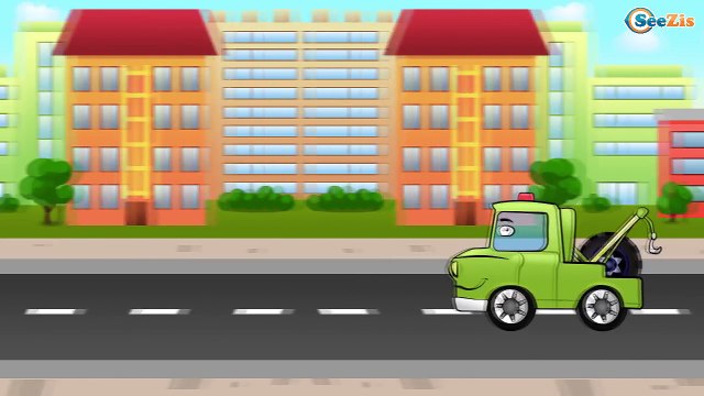 ✔ Мультики про машинки. Монстр Трак – гонка за городом / Car Cartoons Compilation for children ✔