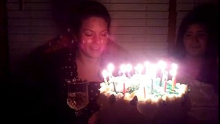 24 year old girl, blows out 25 candles!
