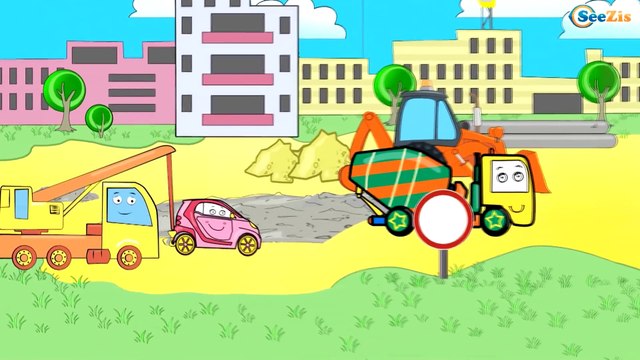 ✔ Dessins animé voiture. Grue pour enfants. Tiki Taki Dessins Animés ✔