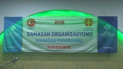 Türkiye Diyanet Vakfı Makedonya'da İftar Verdi