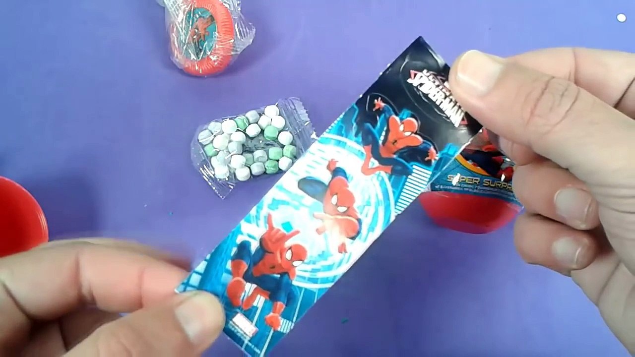 Huevos Sorpresa Spiderman Surprise Eggs  スパイダーマンのおもちゃ الرجل العنكبوت للعب  Spider-Man Spielzeug