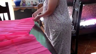 piñata de peppa pig . como hacer el vestido. video 3 de 4