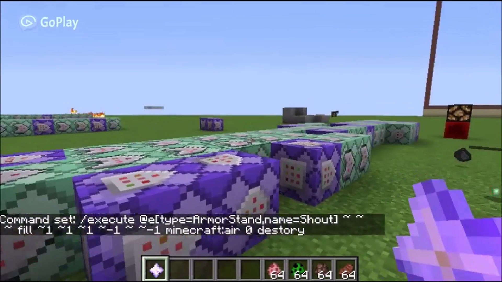 Fus Ro Dah In Vanilla Minecraft 1 9 1 10 One Command Creation Video Dailymotion