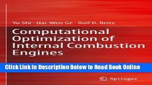 Read Computational Optimization of Internal Combustion Engines  Ebook Free