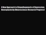 Read A New Approach to Etiopathogenezis of Depression: Neuroplasticity (Neuroscience Research