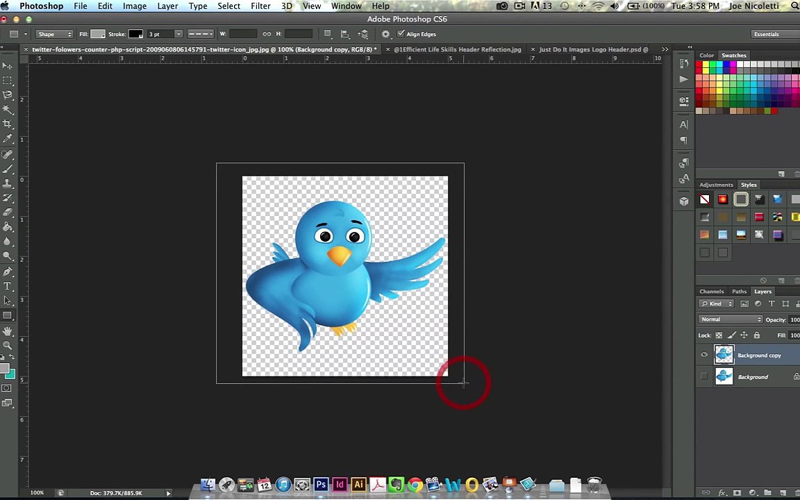 How to remove a background or make it transparent in photoshop