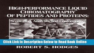 Read High-Performance Liquid Chromatography of Peptides and Proteins: Separation, Analysis, and