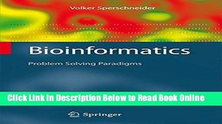 Read Bioinformatics: Problem Solving Paradigms  Ebook Online