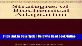 Download Strategies of biochemical adaptation  PDF Free