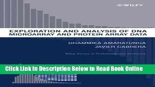 Read Exploration and Analysis of DNA Microarray and Protein Array Data (Wiley Series in
