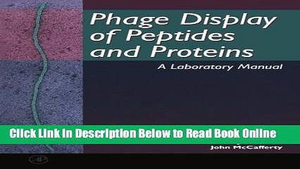 Download Phage Display of Peptides and Proteins: A Laboratory Manual  PDF Free