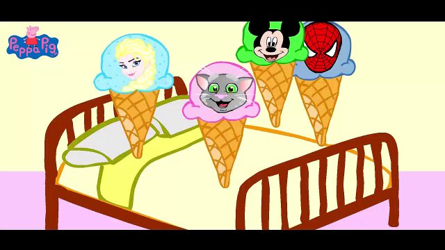 Five little Om Noms jumping on bed Cut the Rope Peppa Pig Doctor new episode Parody