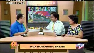 XIAO CHUA INTERVIEW ON NATIONAL HEROES DAY IN NET 25, 30 Agosto 2010