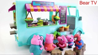 Peppa Pig Stop Motion Animation Play Doh Minions Ice Cream with Spiderbaby!