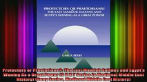 DOWNLOAD FREE Ebooks  Protectors or Praetorians The Last Mamluk Sultans and Egypts Waning As a Great Power S Full Free