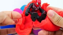 MANY PLAY DOH EGG SURPRISE:  Spiderman McQueen Cars Mickey Mouse Frozen Elsa Peppa Pig & More Toys!
