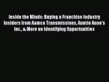 [PDF] Inside the Minds: Buying a Franchise Industry Insiders from Aamco Transmissions Auntie