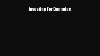 Download Investing For Dummies PDF Free