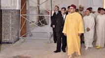 جلالة الملك محمد السادس يزور ورش ترميم مسجد ولد الحمراء بالمدينة القديمة -الدارالبيضاء.