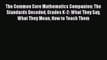 Read The Common Core Mathematics Companion: The Standards Decoded Grades K-2: What They Say