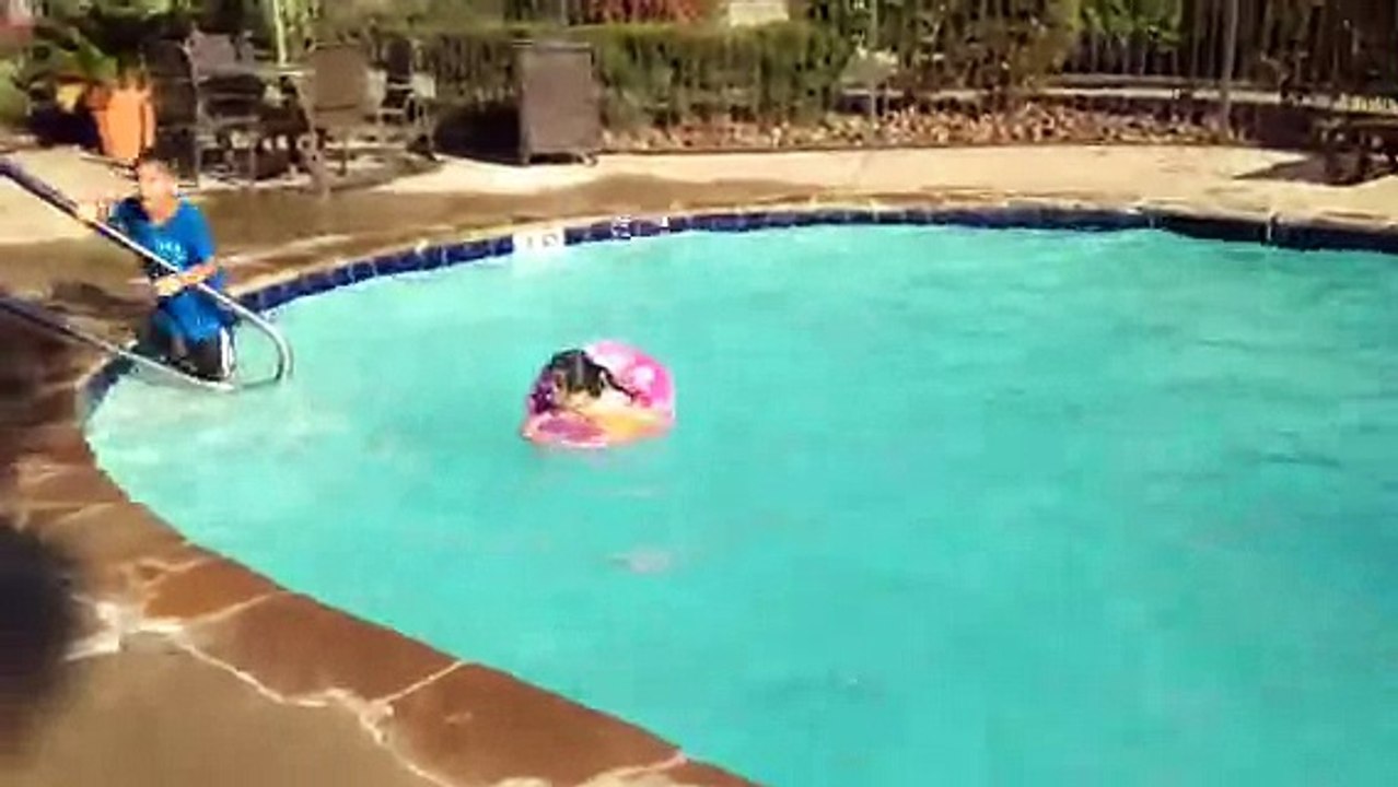 Kids swimming first day of summer 2015