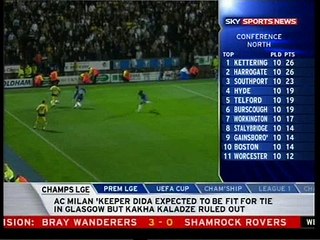 Oldham 0 Leeds 1 2007 Ian Westlake goal last second goal