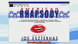 READ book  American Rhapsody  FREE BOOOK ONLINE