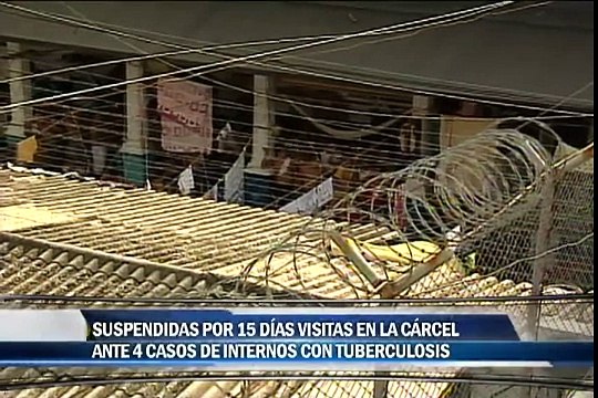 Suspendidas por 15 días visitas en la cárcel ante 4 casos de internos con tuberculosis