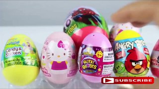 8 eggs Surprise Angry Birds, Hello Kitty, Spider Man