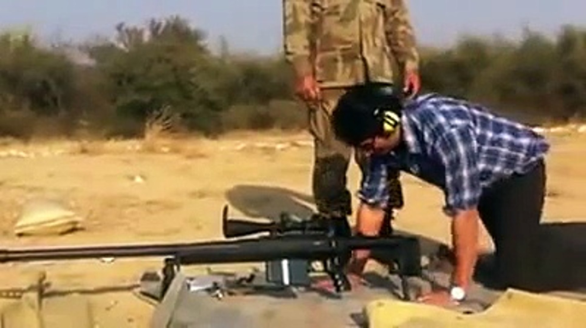 Watch a Marine sniper engage Taliban with Barrett M107 .50 cal rifle