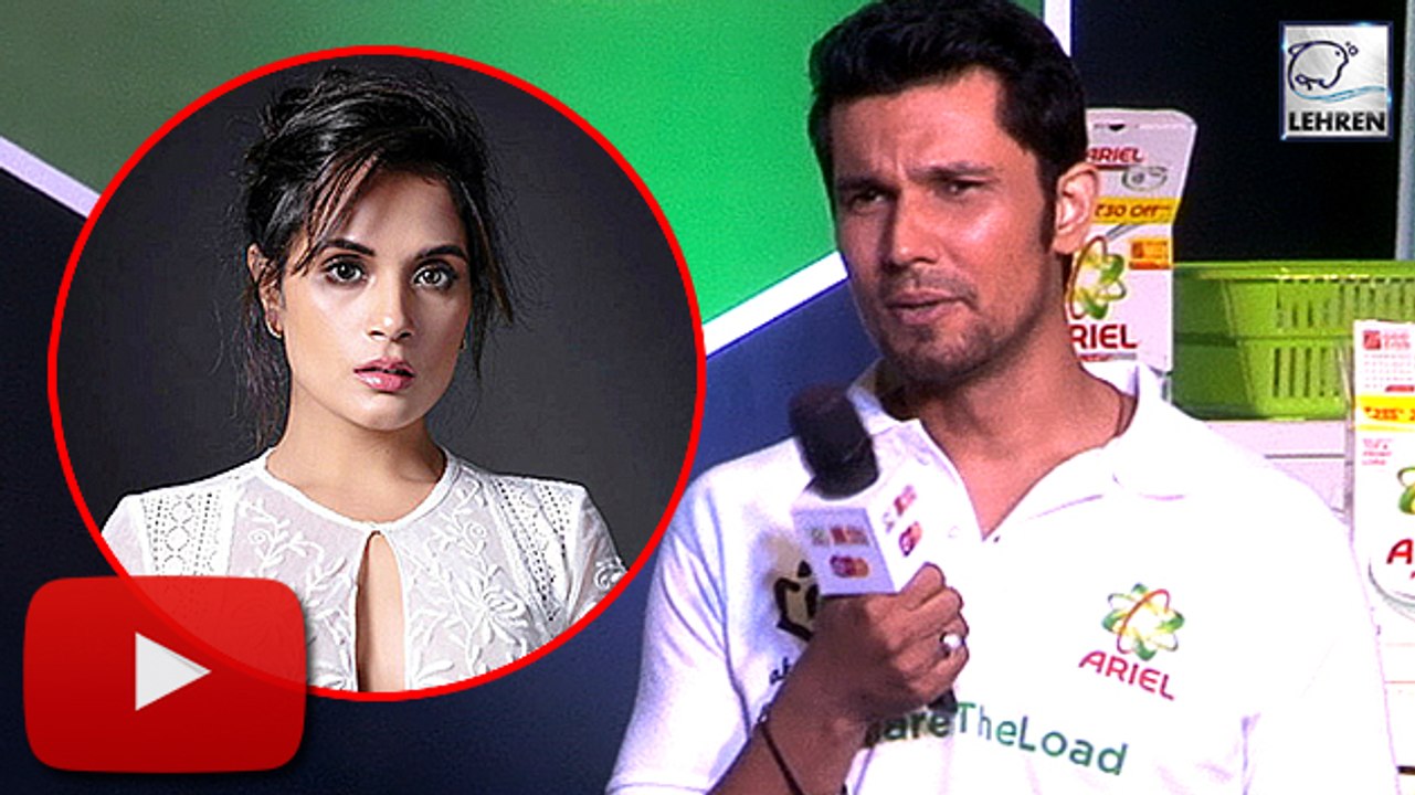 Randeep Hooda IGNORES Question On Richa Chadha