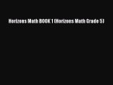 Read Horizons Math BOOK 1 (Horizons Math Grade 5) PDF Free