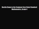 Read Buckle Down to the Common Core State Standard Mathematics Grade 4 Ebook Online