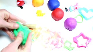 Play and Learn Colours with Modelling Clay Colors Ball Peppa Pig Family Fun and Creative Video