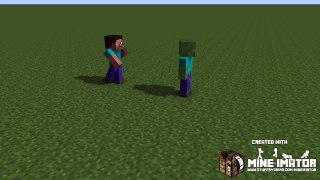 Minecraft Animation Killing Zombie