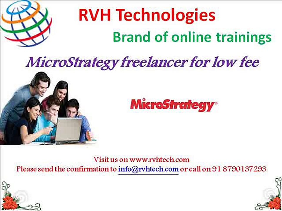 Microstrategy freelancer for low fee cost by RVH Technologies