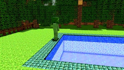 Monster School Girls vs Boys Swimming Minecraft A