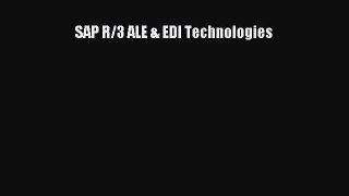 Read SAP R/3 ALE & EDI Technologies PDF Online