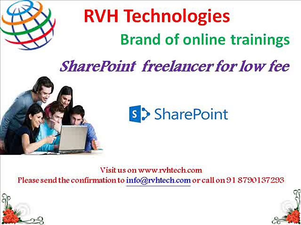 SharePoint freelancer for low fee by RVH Technologies