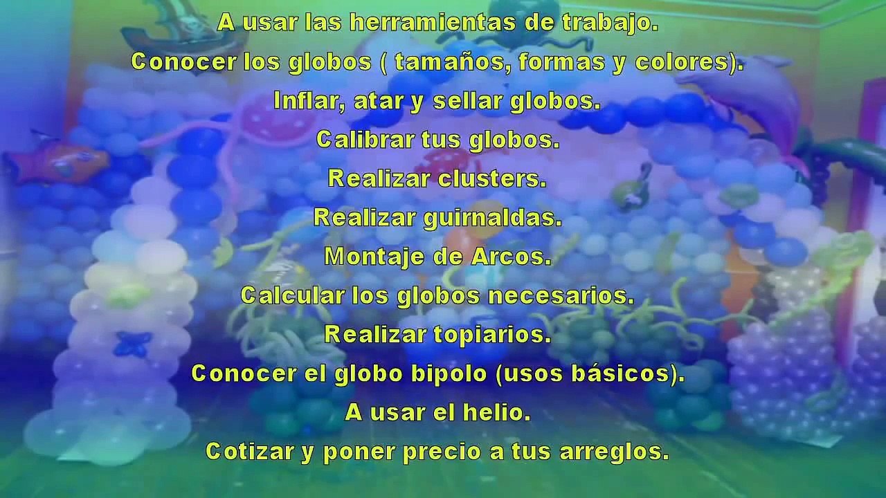 curso decoracion con globos 24 febrero 2013