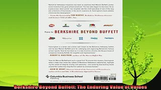 complete  Berkshire Beyond Buffett The Enduring Value of Values