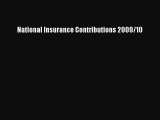 Read National Insurance Contributions 2009/10 Ebook Free